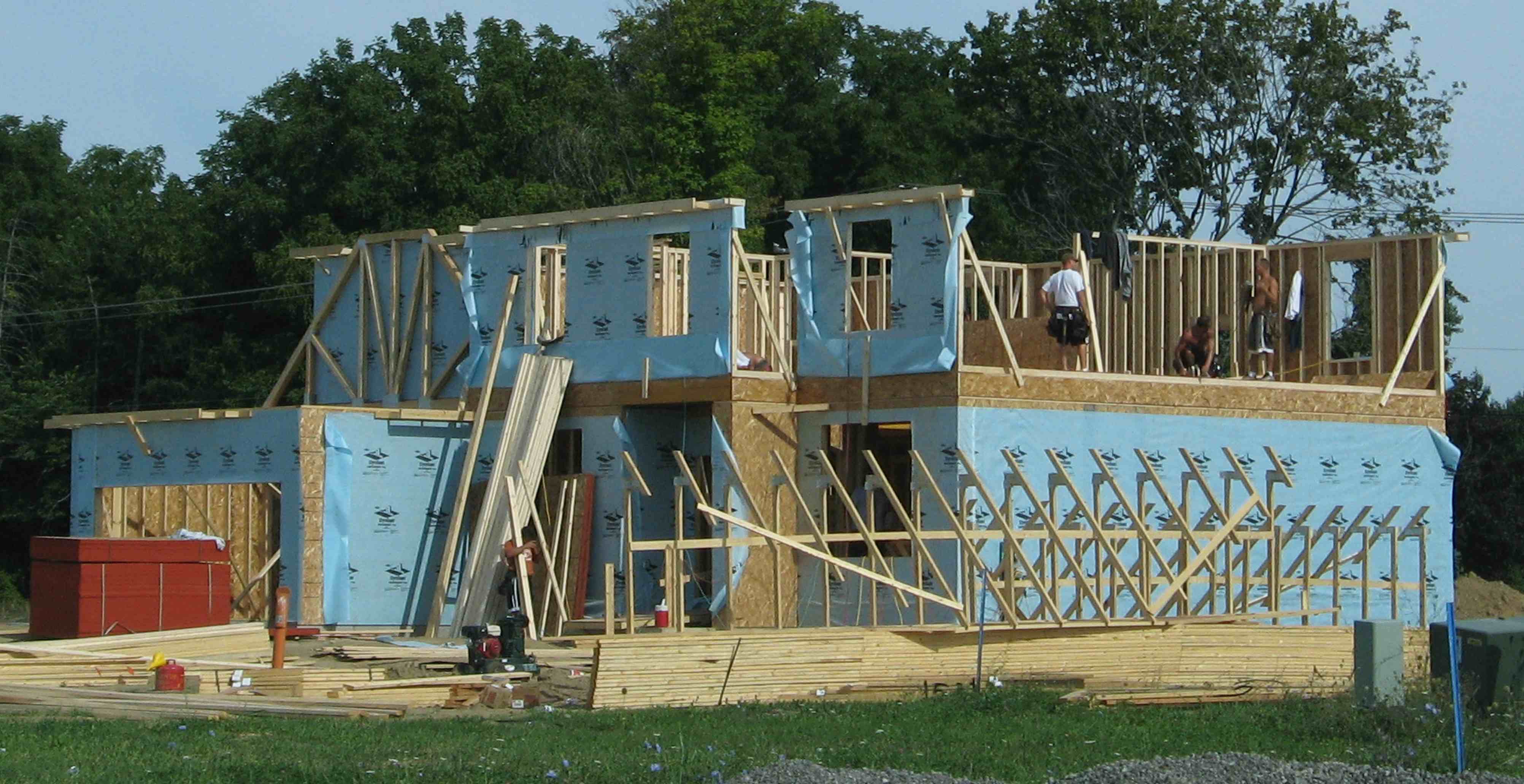 New_house_under_construction_Pittsfield_Township_Michigan