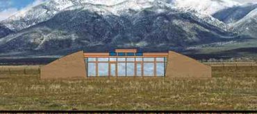Michael Reynolds will lead the construction of a new home for Flower and family this July, to his latest 'Wood Simple Survival Earthship' design