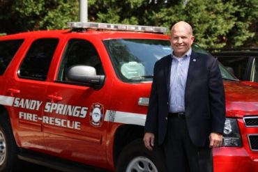 Sandy Springs Fire Rescue Chief Keith Saunders is now the hero of the Georgia Ready Mix Concrete Association