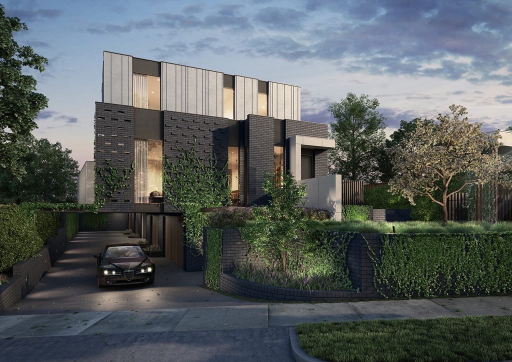 Exterior render mix