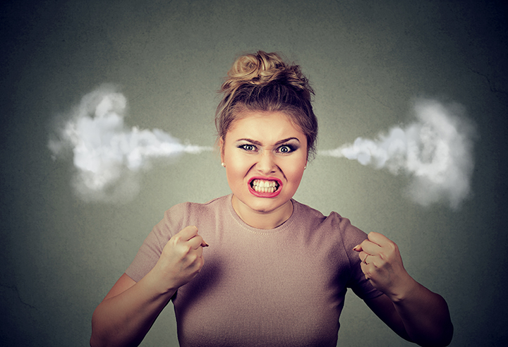 angry woman blowing steam coming out of ears | Canadian Contractor